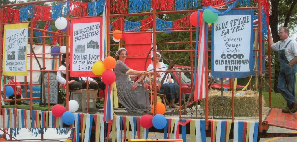 A float in the 2011 Twins Day parade touting some of the events later that year.